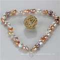 Snh 12mm AA Mixed Color Freshwater Wedding Real Pearl Set